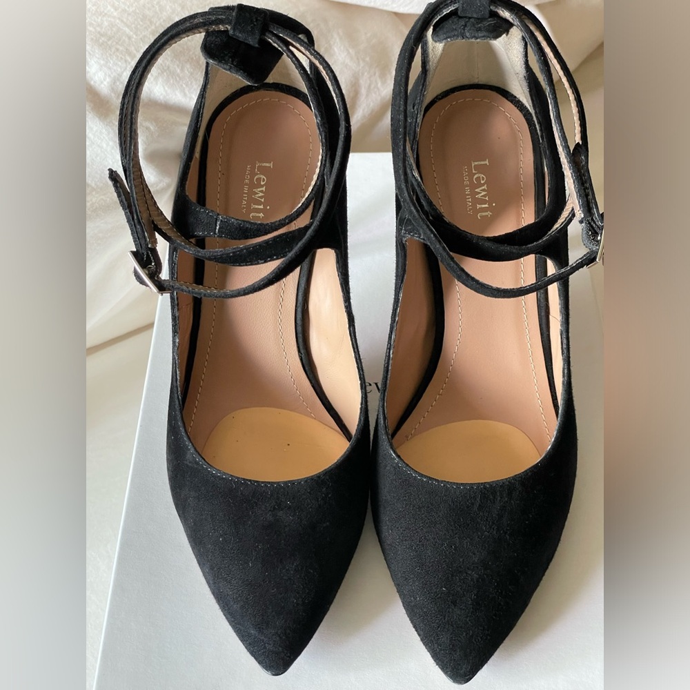 Lewit Black Suede Carita Lea Shoes